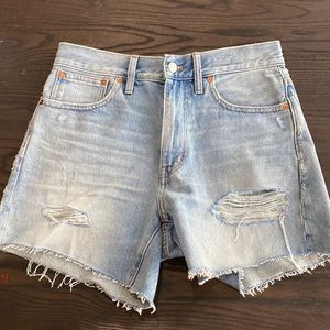 Madewell Sz 27 Denim Relaxed fit Mid Length shorts
